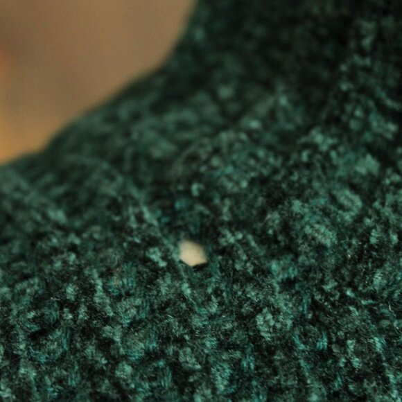 Vintage 1980s Sweater, Kenzo Paris Green Chenille Turtleneck Tunic - Picture 10 of 11